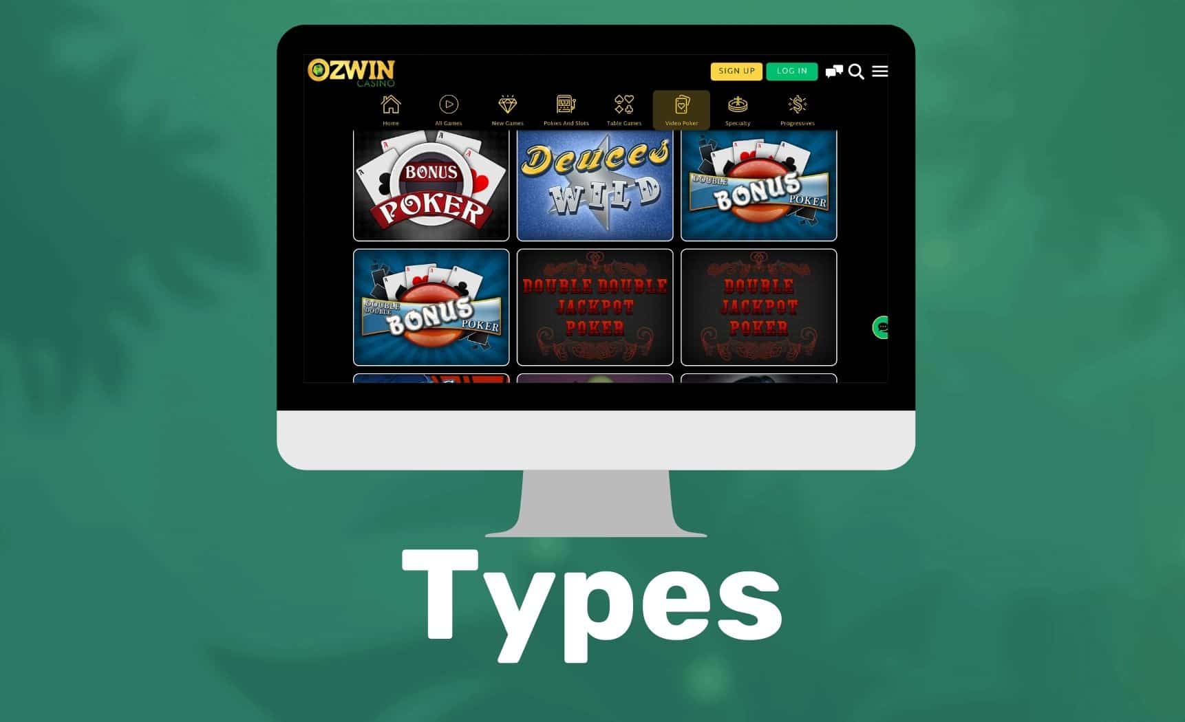 Ozwin Casino Australia types of games discussion